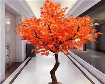 成都仿真樹廠家：仿真樹葉的制作材料是什么？