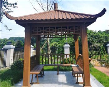 防腐木涼亭破損后如何修復(fù)？成都仿木涼亭廠家告訴你